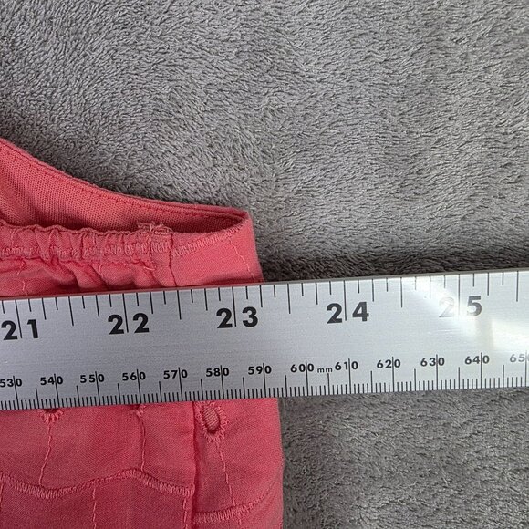 Womens Lane Bryant Pink Eyelet Sundress Adjustable Straps & Back Zipper Size 26 - Picture 6 of 8